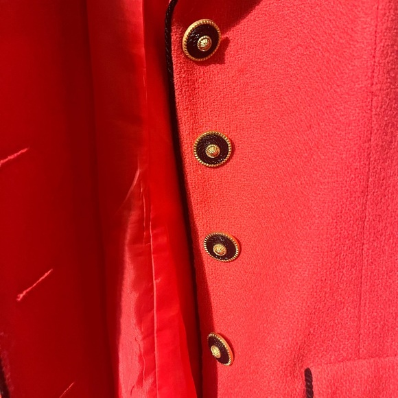 HERBERT GROSSMAN Dergned by Cynthia Sobel Pink Blazer Wool Size Med wool - Picture 4 of 9